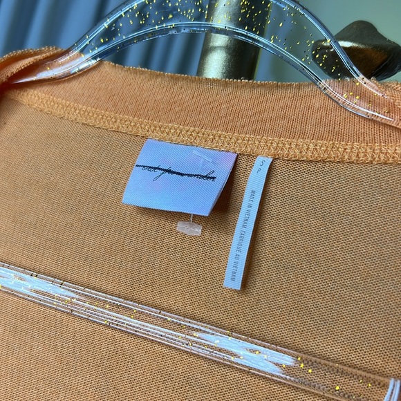 Out From Under Urban Outfitters Bounce Plush Chloe Button Melon Orange Small - Picture 4 of 7